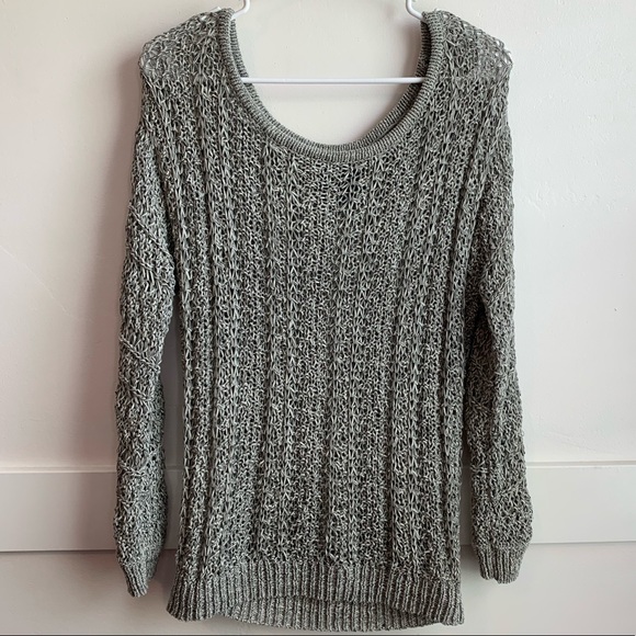 American Eagle Outfitters Sweaters - American Eagle Outfitters Gray Loose Knit Sweater